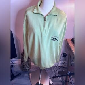 Tommy Bahama Light Green Half-Zip Sweater  Size Small